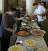 The lunch buffet
